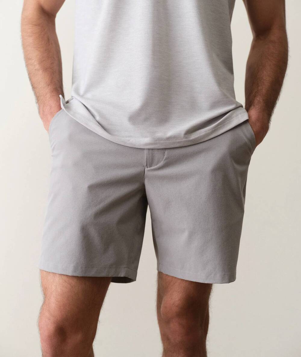 NEW MARINE LAYER thomas hybrid shorts in gray